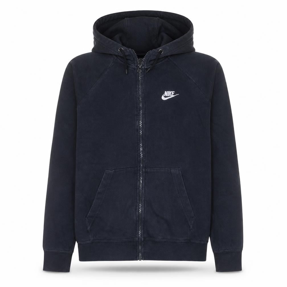 Nike Men's Black Full Zip Hoodie M Regular Fit Fleece Sweatshirt