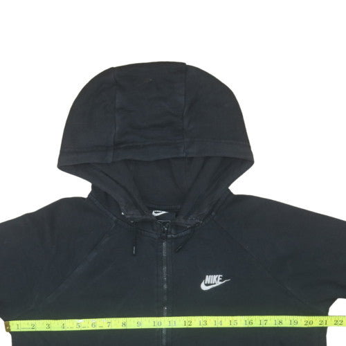Nike Men's Black Full Zip Hoodie M Regular Fit Fleece Sweatshirt