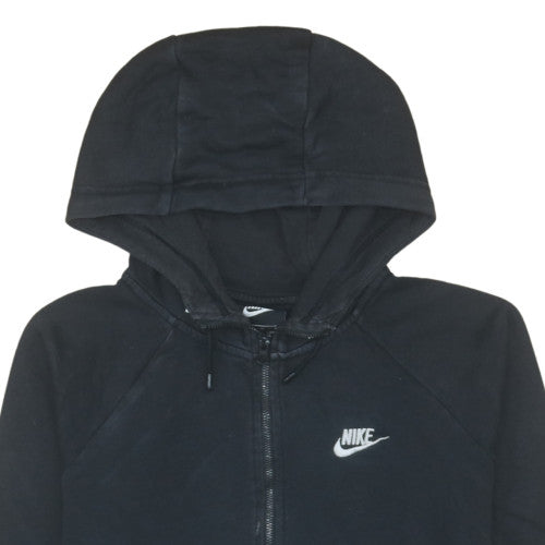Nike Men's Black Full Zip Hoodie M Regular Fit Fleece Sweatshirt