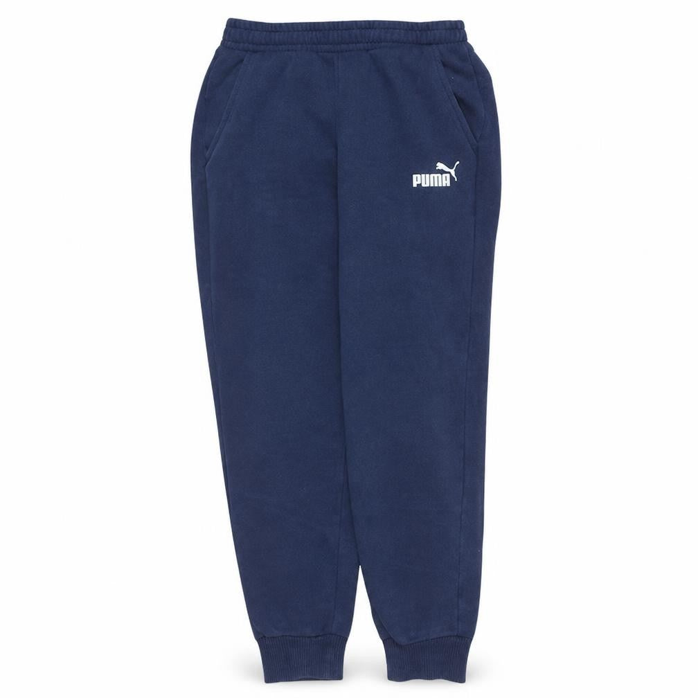 Puma Men Blue L Jogger Fleece Activewear Trousers