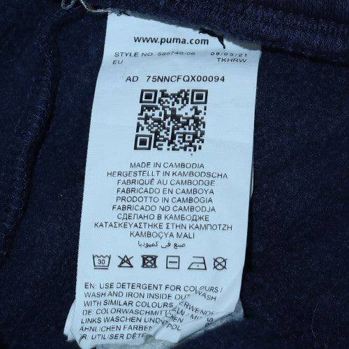 Puma Men Blue L Jogger Fleece Activewear Trousers