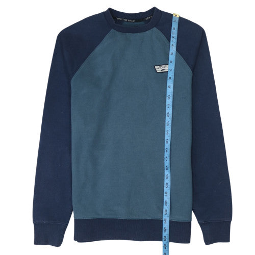 Vans Men's Blue XS Pullover Crew Neck Fleece Sweatshirt