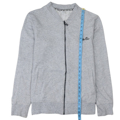 Back view of Ellesse Men’s Grey XL Track Jacket Full Zip Lightweight Activewear