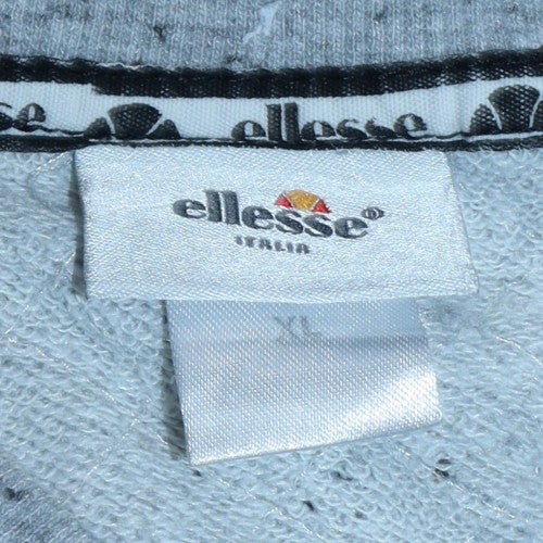 Ellesse Men’s Grey XL Track Jacket Full Zip Lightweight Activewear
