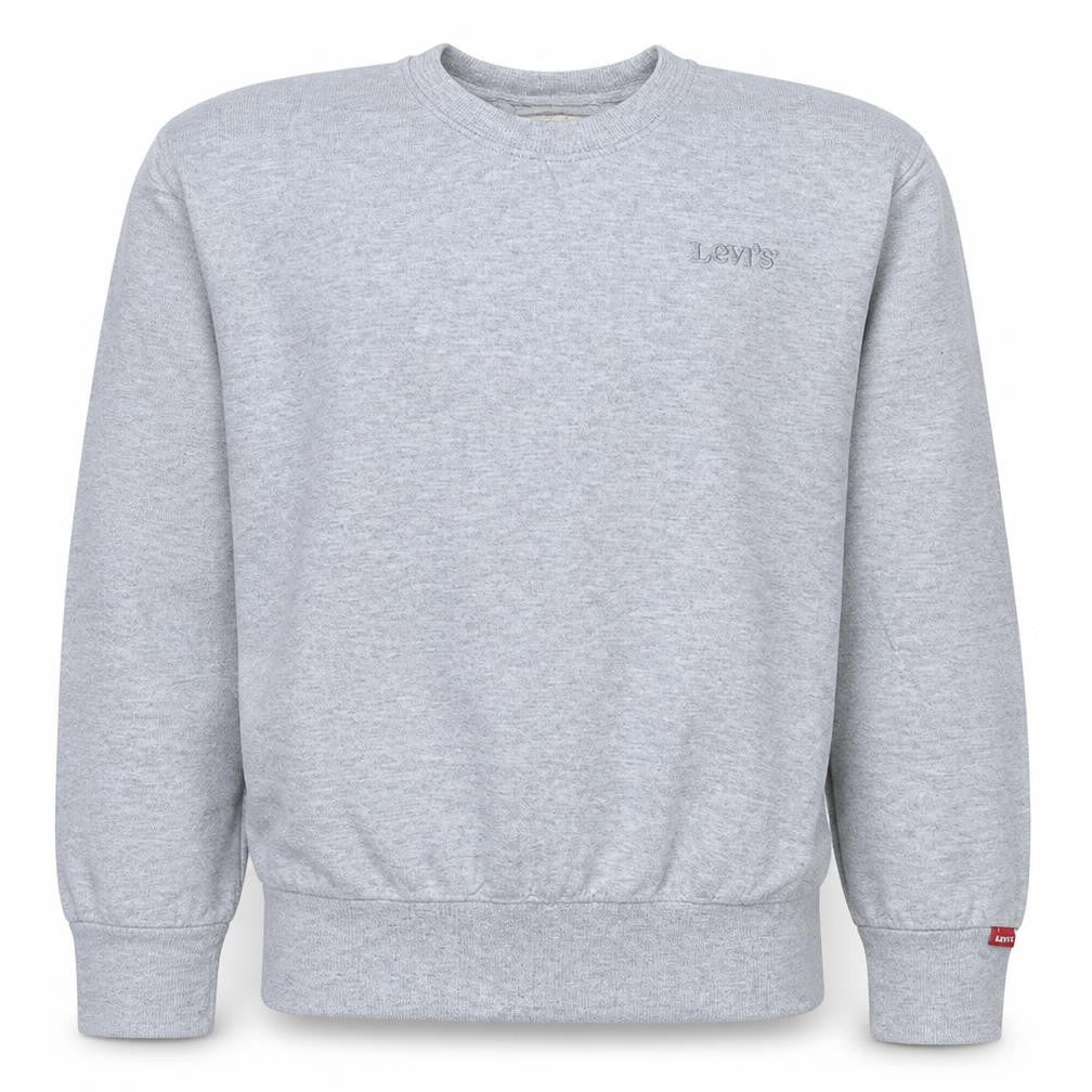 Levi's Boys Grey 12 Years Pullover Sweatshirt Crew Neck Logo Jumper