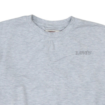 Additional view of Levi's boys’ grey 12 years pullover sweatshirt crew neck logo jumper