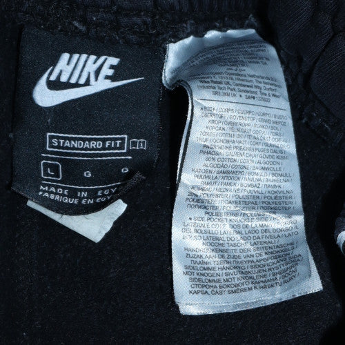 Nike Men's Black L Jogger Sweatpants with Side Stripe Logo