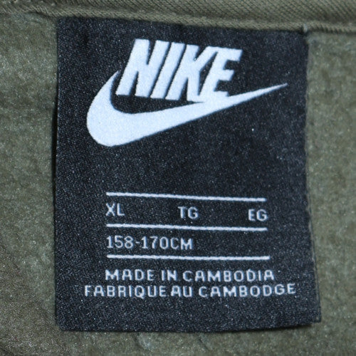 Nike Boys Green Full Zip Fleece Hoodie XL 158-170cm