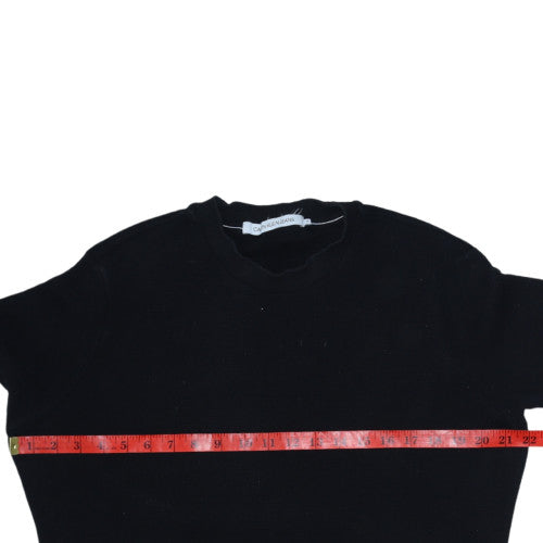 Calvin Klein Jeans Men's Black Cotton Crew Neck Jumper M