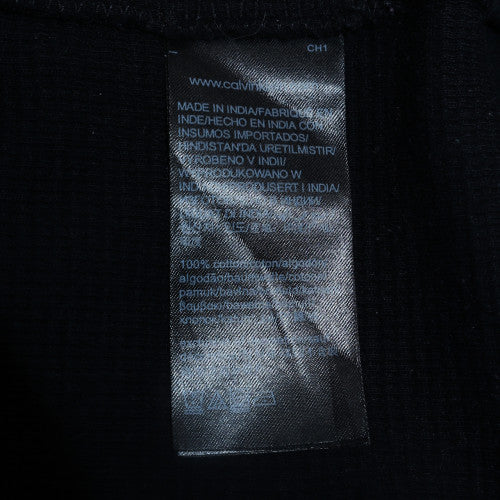 Calvin Klein Jeans Men's Black Cotton Crew Neck Jumper M