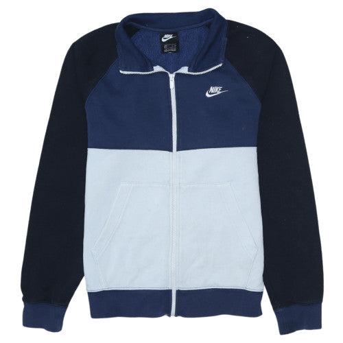 Nike Men's Blue XS Colourblock Track Jacket Full Zip Fleece