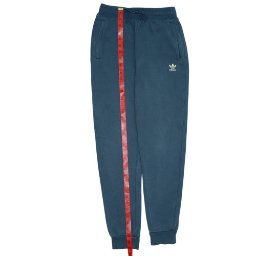 Adidas Boys Blue Jogger Sweatpants 13-14 Years Cotton Blend Fleece