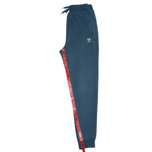 Adidas Boys Blue Jogger Sweatpants 13-14 Years Cotton Blend Fleece