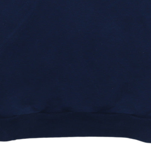Adidas Men's Grey Blue Crew Neck Sweatshirt L Sports Pullover
