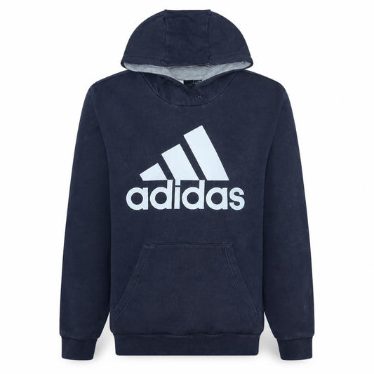 Adidas Men's Blue Pullover Hoodie Medium Graphic Sportswear