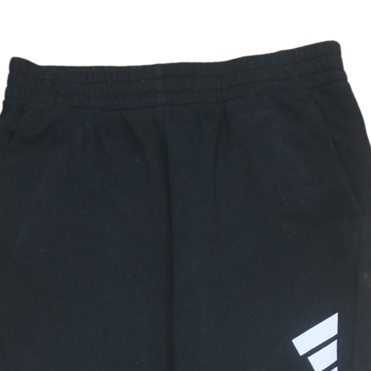 Adidas Boys Black Jogger Sweatpants 13-14 Years Regular Fit Fleece