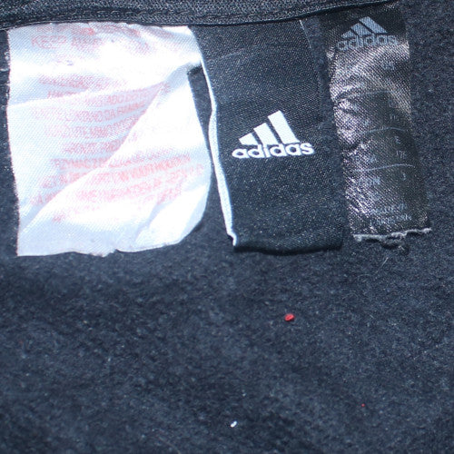 Adidas Boys Black and Grey Full Zip Hoodie - Size 13-14 Years