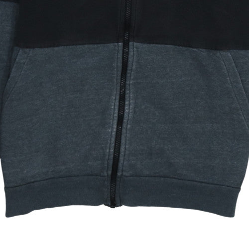 Adidas Boys Black and Grey Full Zip Hoodie - Size 13-14 Years