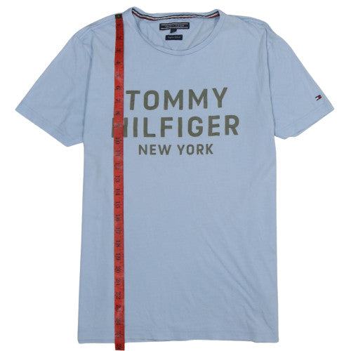 Tommy Hilfiger Men's Blue Organic Cotton Crew Neck T-Shirt M