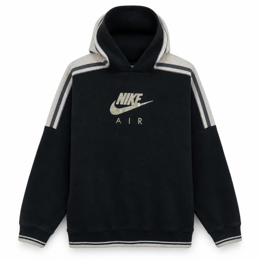 Nike Boys Black XL Pullover Fleece Hoodie with Logo Detail