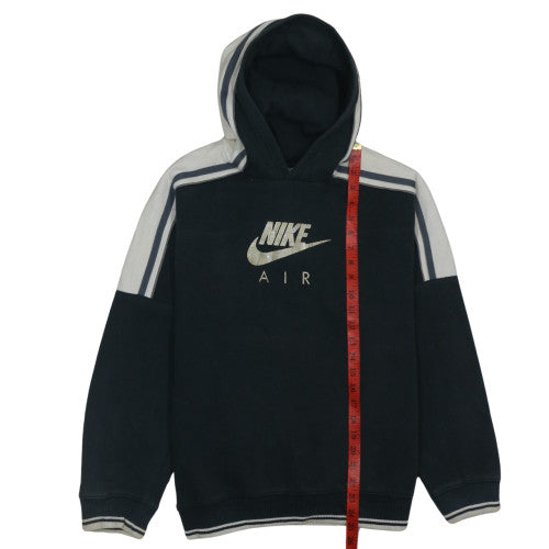 Nike Boys Black XL Pullover Fleece Hoodie with Logo Detail
