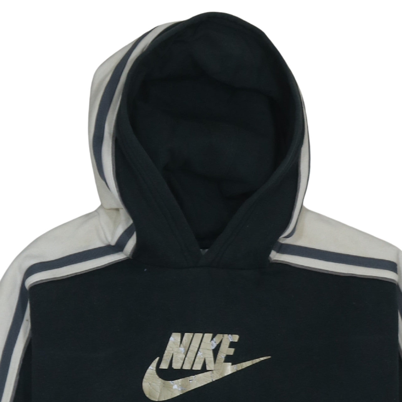 Nike Boys Black XL Pullover Fleece Hoodie with Logo Detail