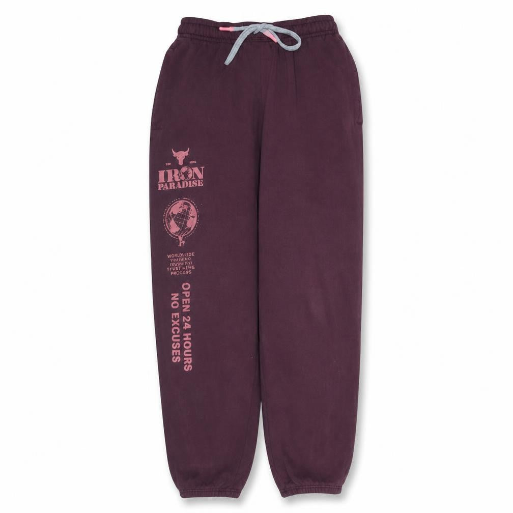 Under Armour Women Brown Jogger Trousers L Fleece Sweatpants