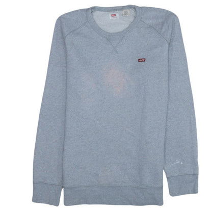 Levi's Men's Grey Crew Neck Pullover Sweatshirt M Regular Fit