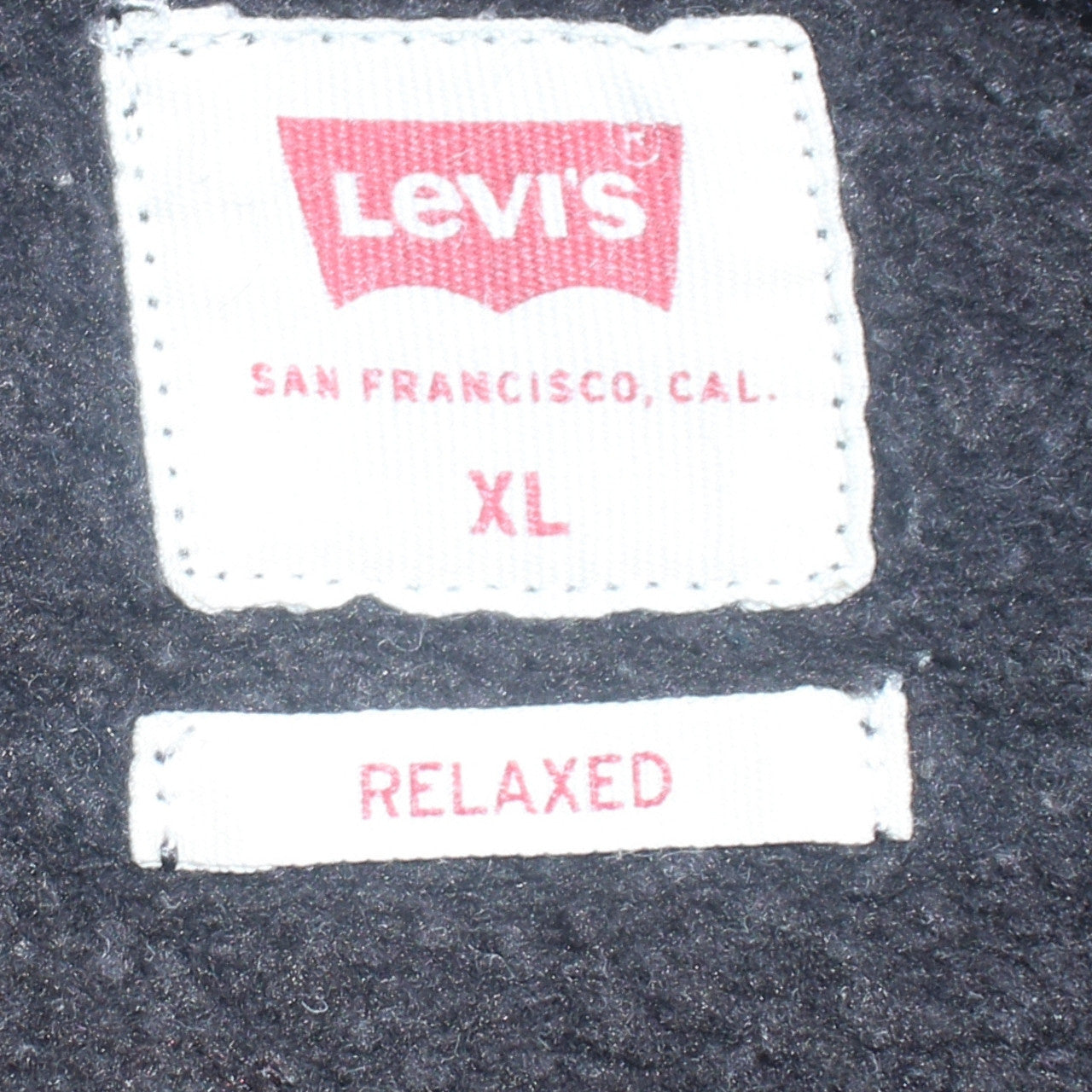 Levi's Men's Black XL Relaxed Fit Pullover Hoodie