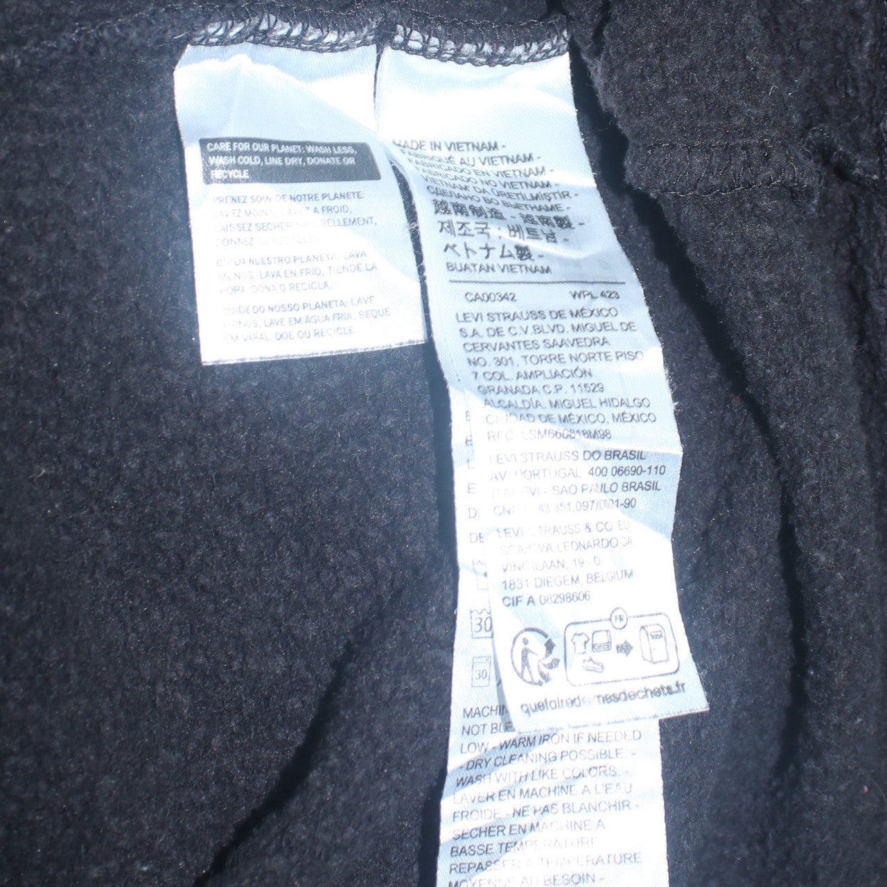 Levi's Men's Black XL Relaxed Fit Pullover Hoodie
