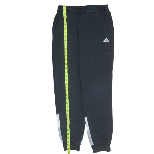 Adidas Boys Black 13-14 Years Jogger Sweatpants with Elastic Waist