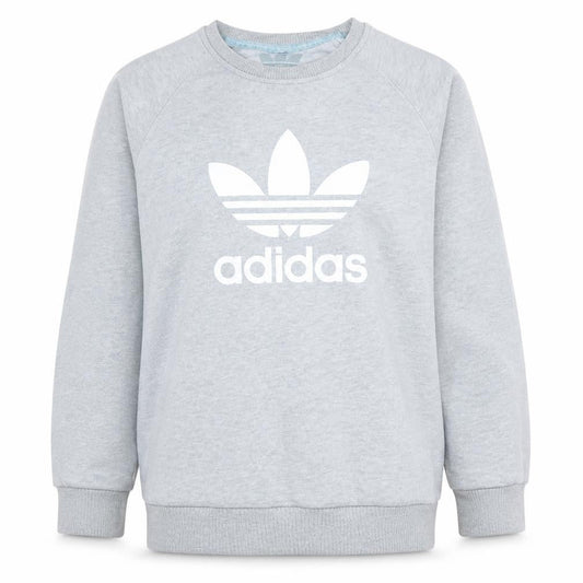 Adidas Women Grey Sweatshirt XXL Pullover Crew Neck Long Sleeve