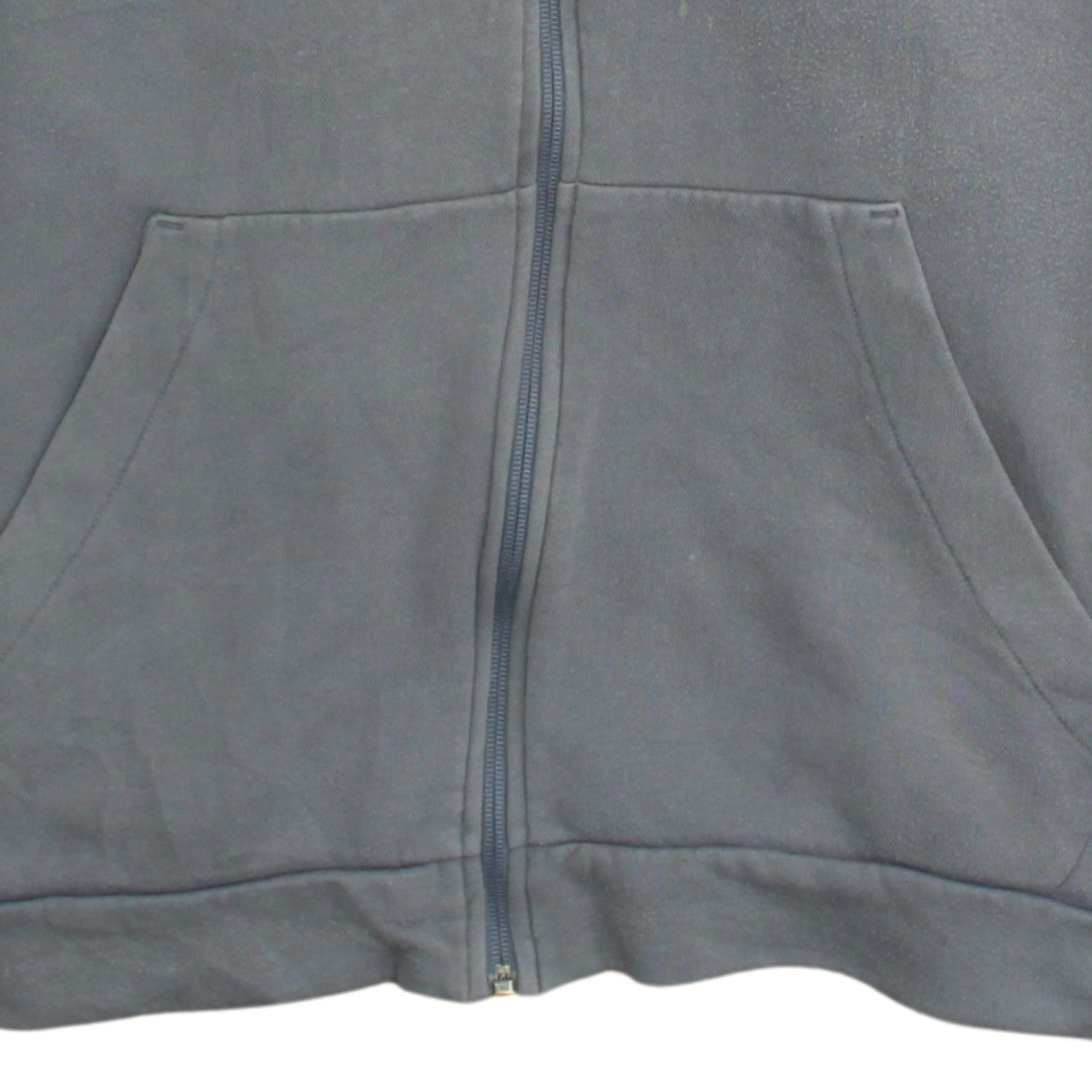 Adidas Mens Grey Full Zip Fleece Hoodie Size L