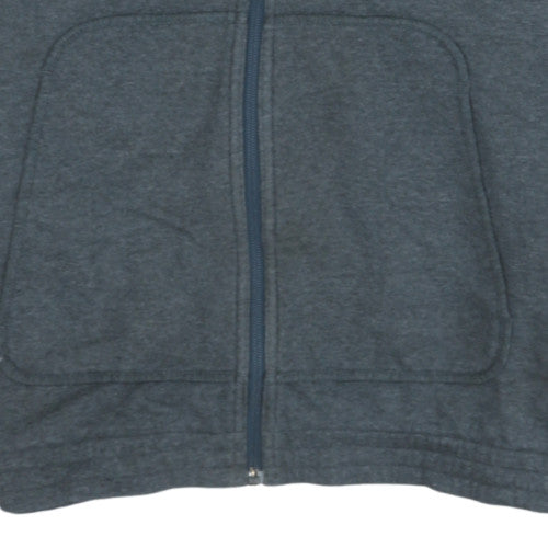 adidas Men's Grey Full Zip Fleece Hoodie Size M Sportswear