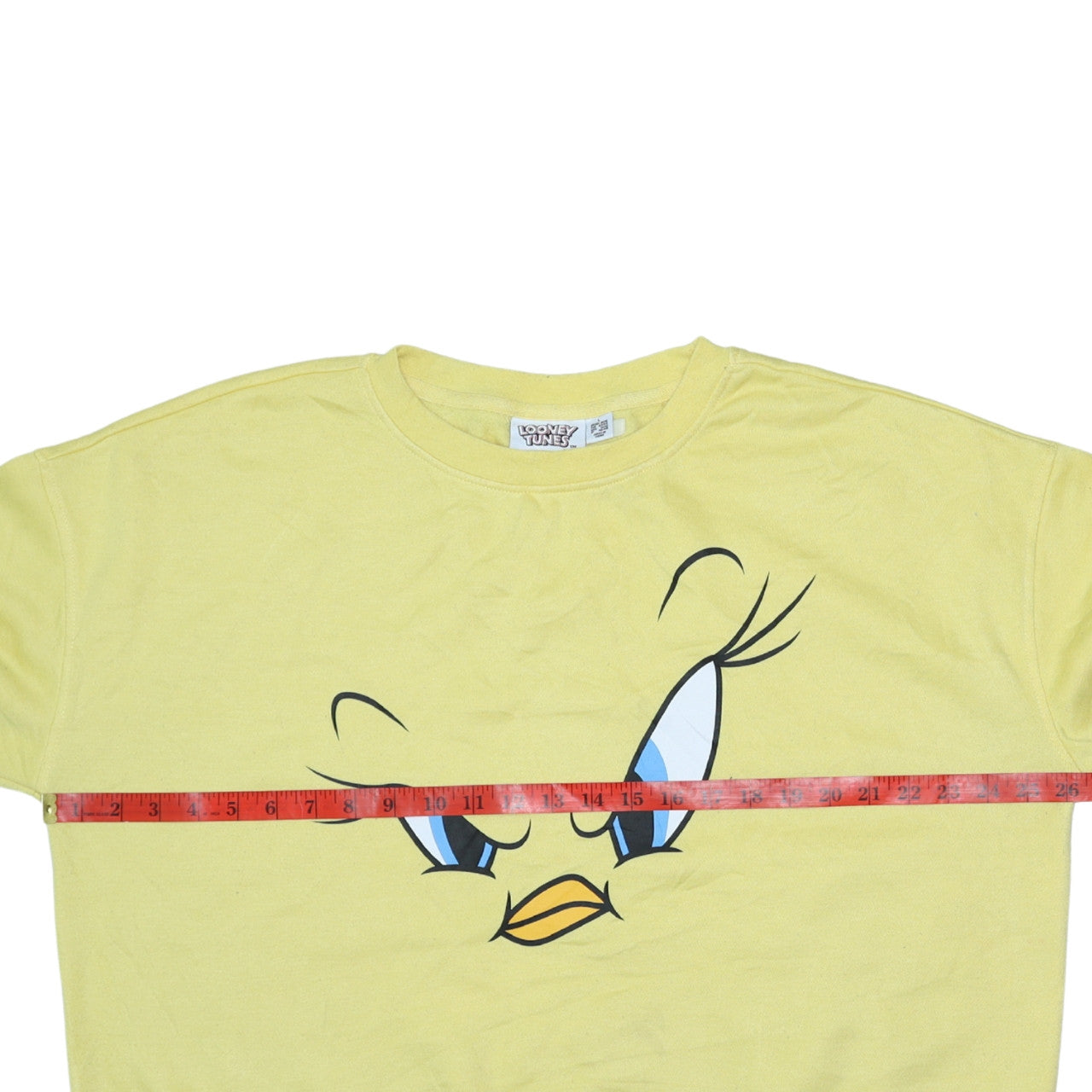 Primark Looney Tunes Womens Yellow Tweety Sweatshirt L 14/16 Cotton