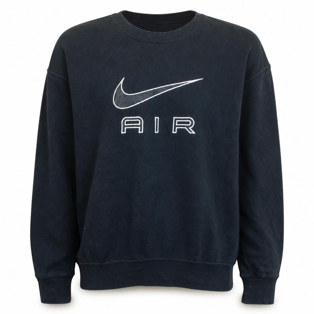 Nike Men's Black Air Crew Neck Pullover Sweatshirt Size S