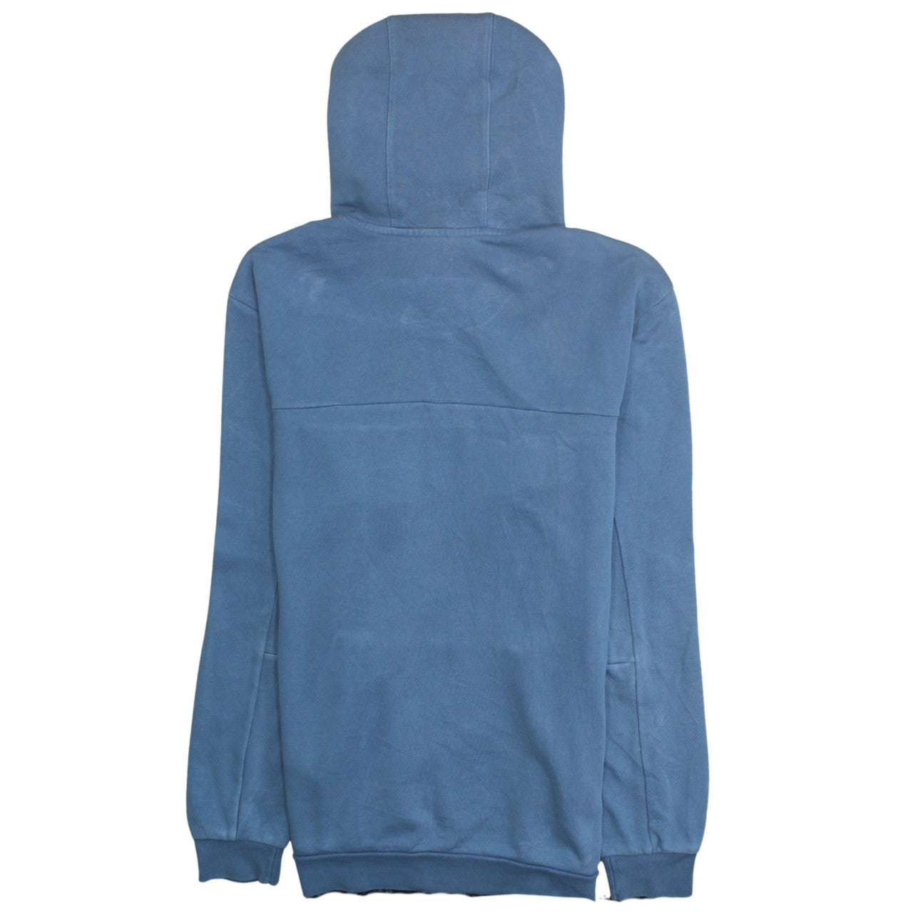 Adidas Men's Blue Pullover Hoodie Size L Regular Fit Logo Fleece