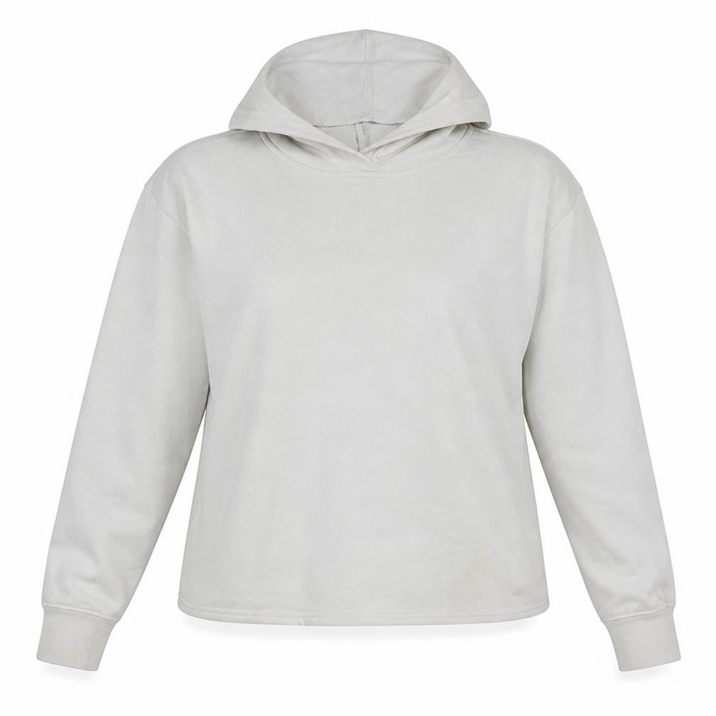 Nike Women's White Pullover Hoodie 1X Cotton Blend Long Sleeve