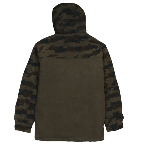 Globe Men's Green Camouflage Hooded Parka Jacket Size M