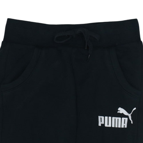 Puma Women's Black Jogger Trousers Size 10 Cotton Blend