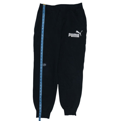 Puma Men's Black Jogger Sweatpants Size M Fleece Activewear Trousers