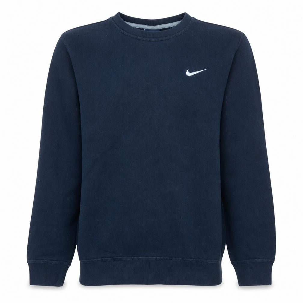 Nike Men Blue Crew Neck Pullover Sweatshirt Size M