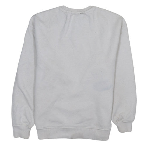 Primark NBA Los Angeles Lakers White Sweatshirt Women 2XS Pullover Crew Neck