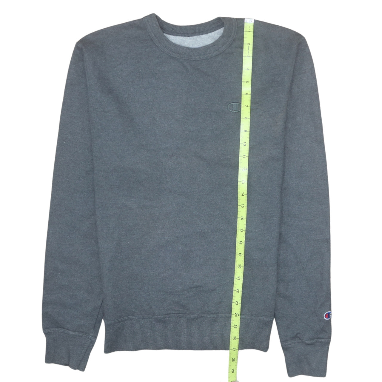 Champion Men's Grey Small Crew Neck Pullover Sweatshirt