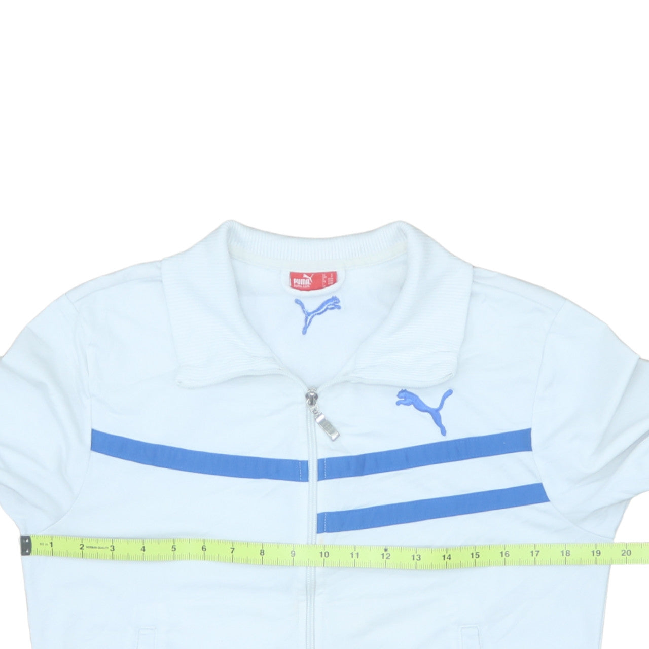 Puma Men's White Track Jacket Size S Regular Fit Full Zip Sportswear