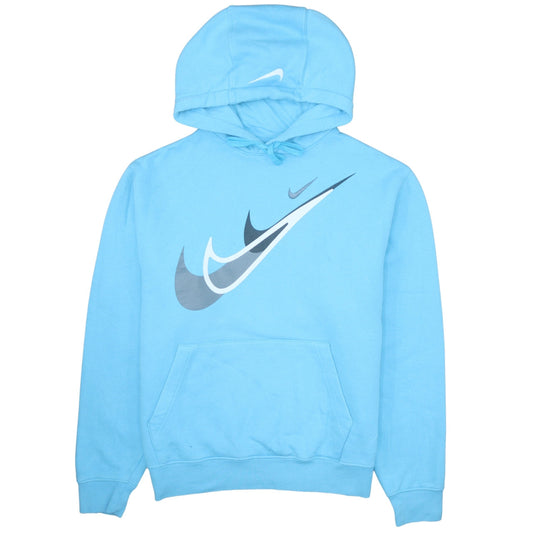 Nike Men's Blue Pullover Hoodie M Logo Graphic Sportswear