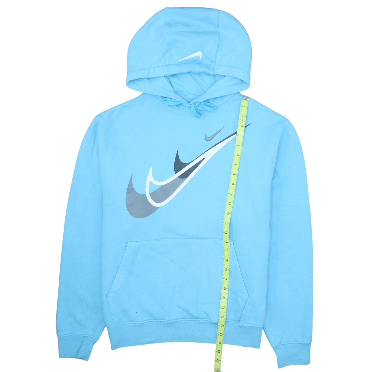 Nike Men's Blue Pullover Hoodie M Logo Graphic Sportswear