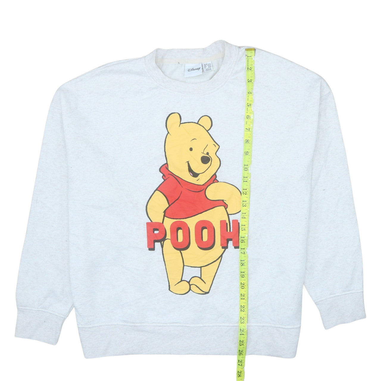 Disney Womens Grey Winnie the Pooh Pullover Sweatshirt Size L