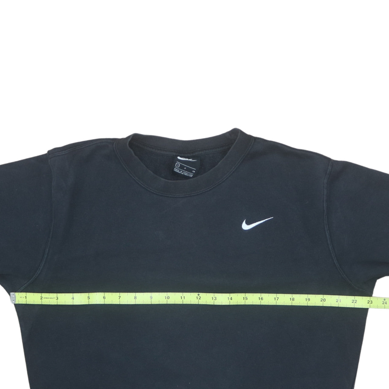 Nike Men's Black Small Crew Neck Pullover Fleece Sweatshirt