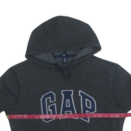 GAP Men’s Black Full Zip Hoodie M Logo Fleece Sweatshirt